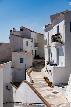 Discover the old-world charm of Frigiliana's cobblestone streets in Andalusia, Spain.