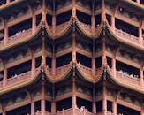 Close-Up of Traditional Asian Architecture