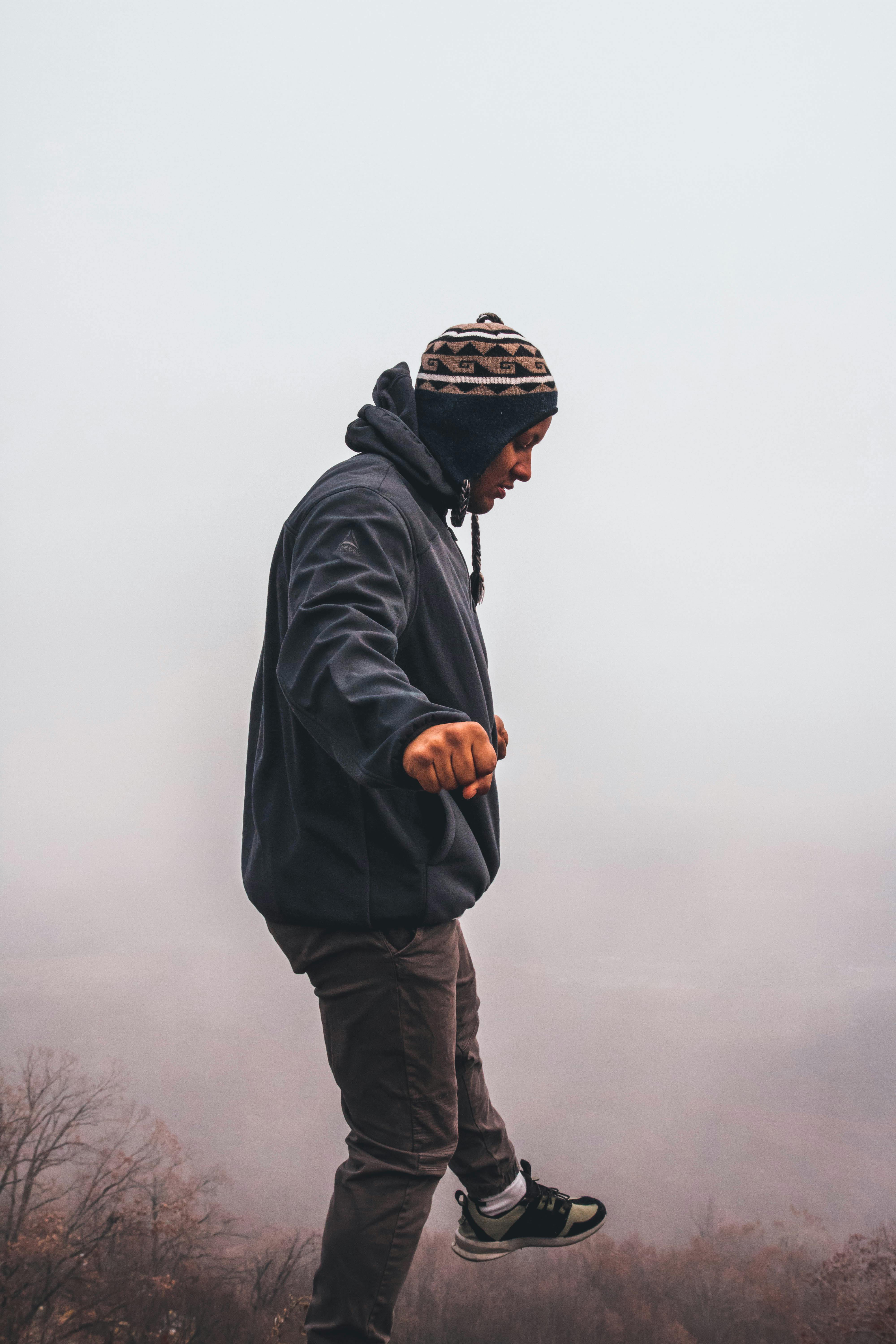 Man Walking on Train Rail · Free Stock Photo