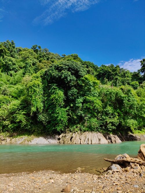 Free Discover the tranquility of Karkari T.E., Assam with crystal-clear waters and lush forests. Stock Photo