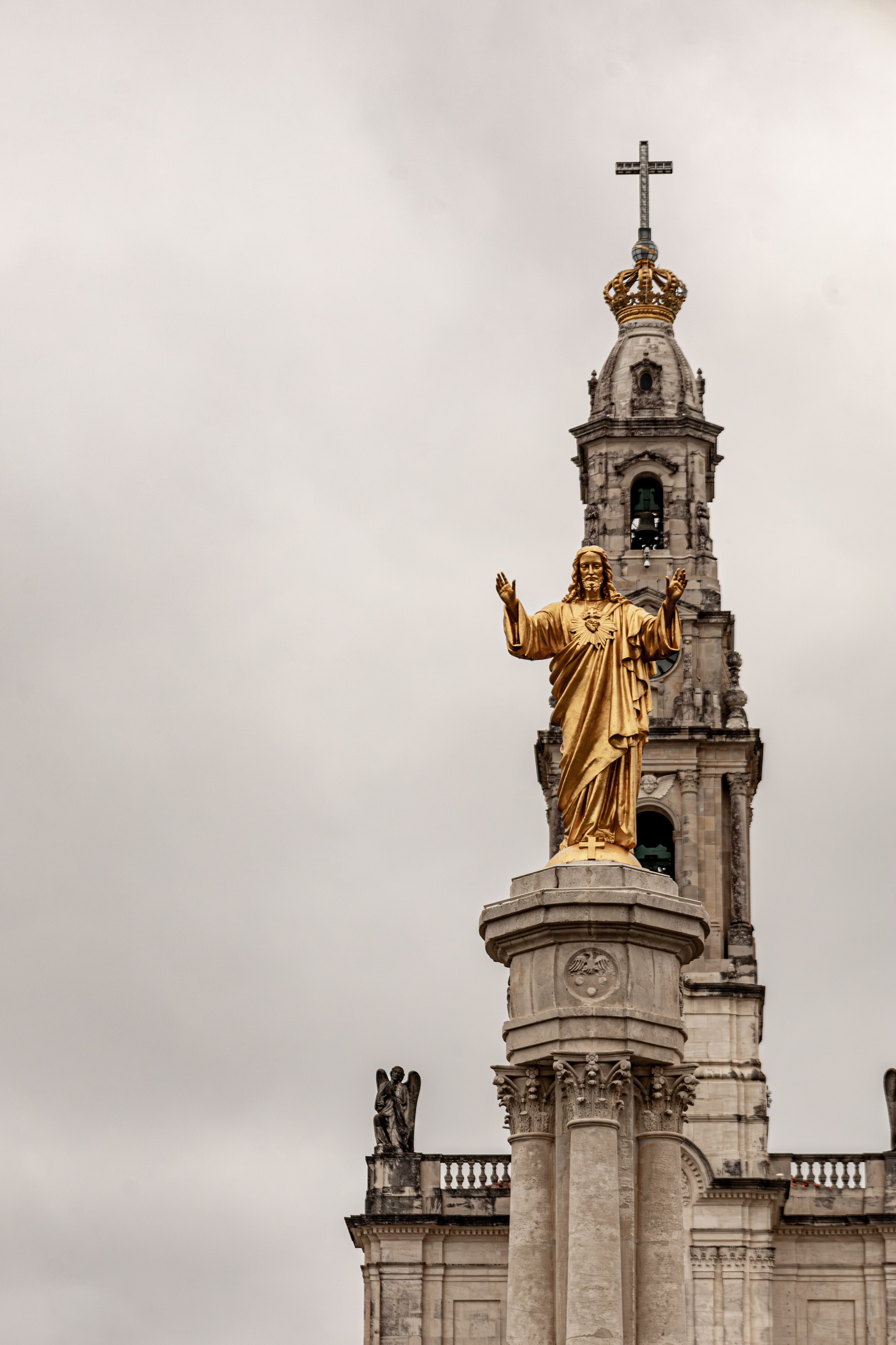 Statue of Christ at Fátima Sanctuary, Portugal · Free Stock Photo