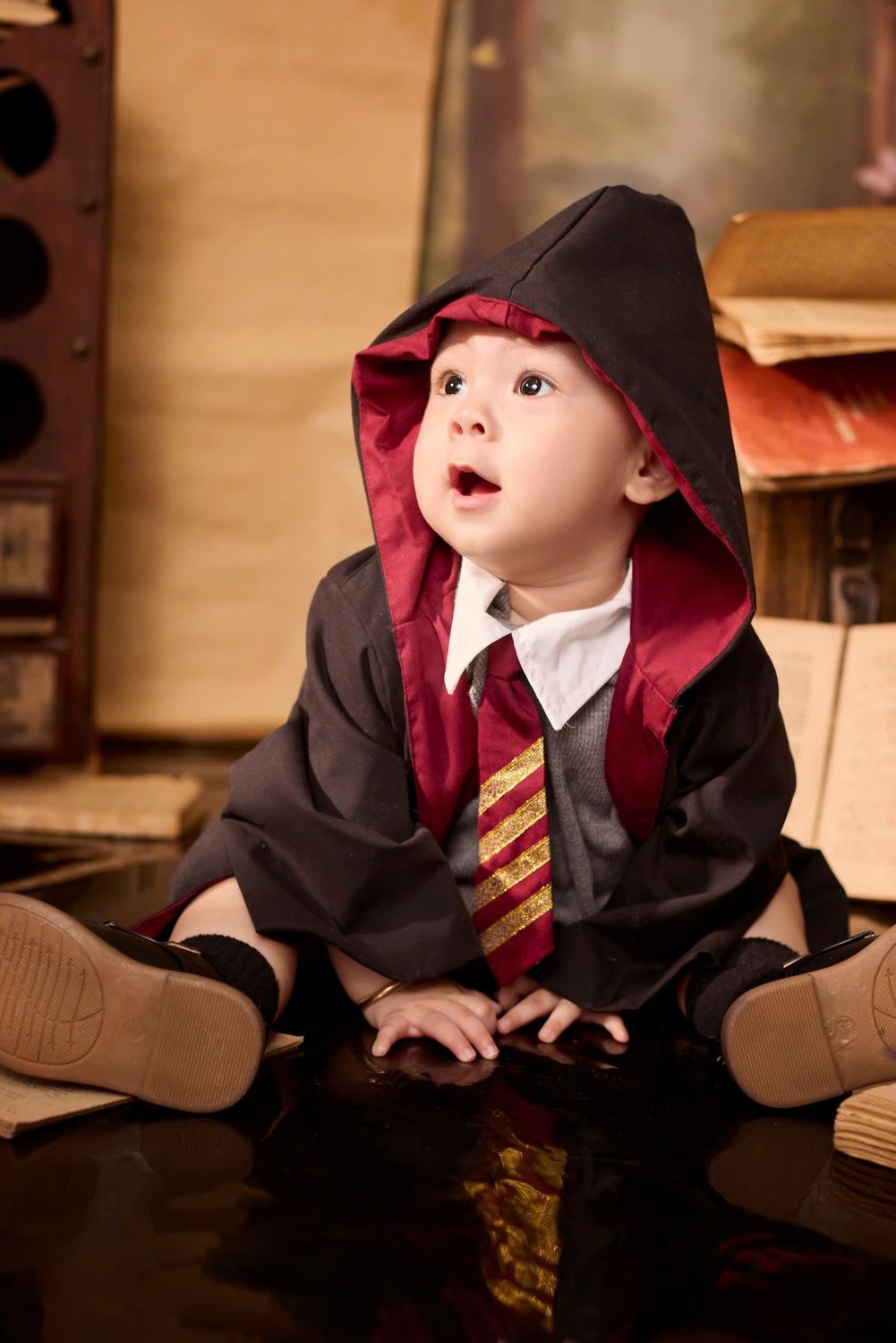 Infant Wizard Adorable Baby in Wizard Costume Indoors · Free Stock Photo