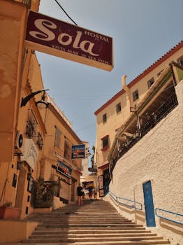 Free stock photo of active street, ascending stairs