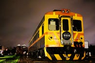 Nighttime Urban Train in Kaohsiung, Taiwan