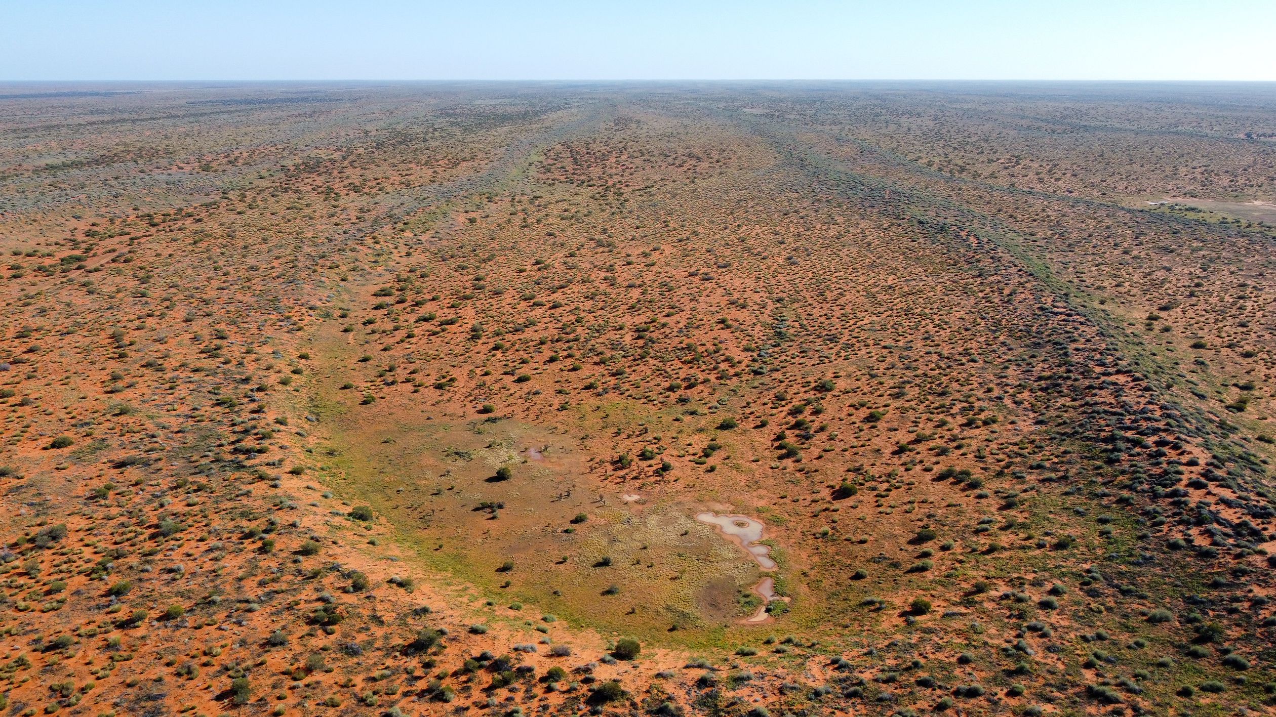 Aerial View of Australian Outback Desert Landscape · Free Stock Photo
