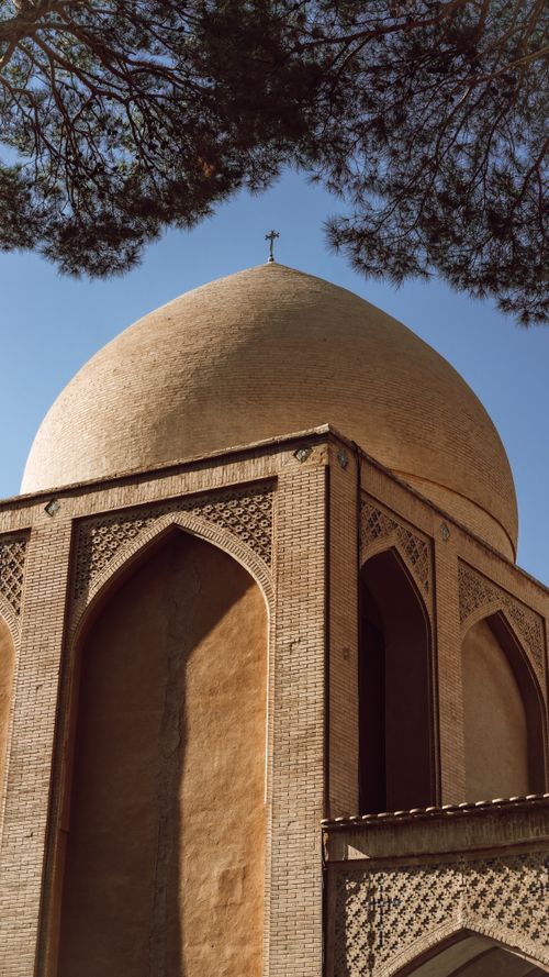 Free Explore the captivating architectural beauty of an ancient dome in Isfahan, Iran. Stock Photo