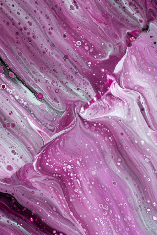 Free Fluid art with swirling pink and white patterns creating a mesmerizing abstract composition. Stock Photo