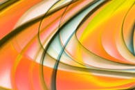 Vibrant Abstract Waves in Warm Tones