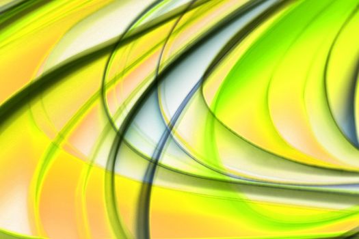A vibrant and dynamic abstract image featuring colorful light patterns and fluid lines.