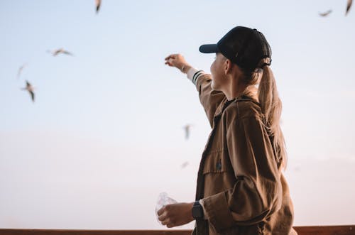 Free Woman in Brown Coat Stock Photo