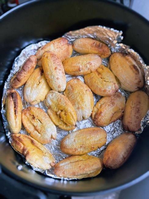 air fryer cooking food