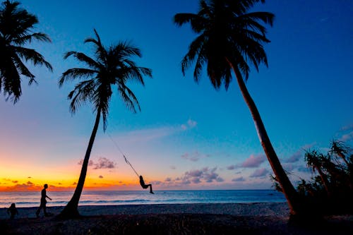 Foto De La Playa Durante El Amanecer