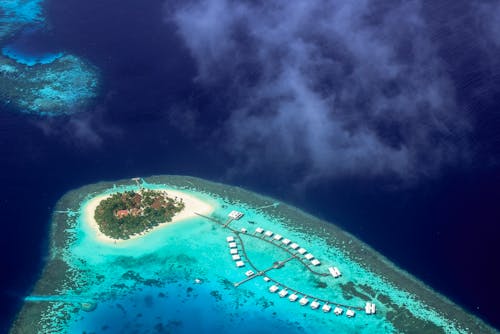 Luchtfoto Van Een Eiland