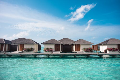 Gratis arkivbilde med atoll, avslapping, bungalow