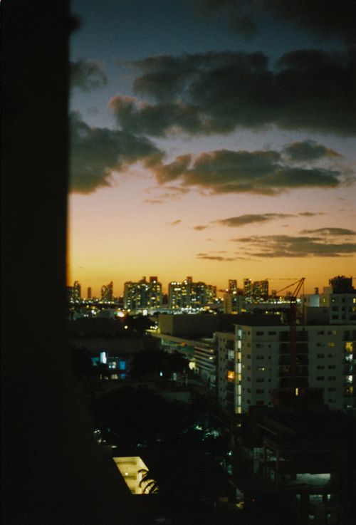 Free A picturesque view of Miami's skyline at twilight, showcasing vibrant colors and urban landscape. Stock Photo