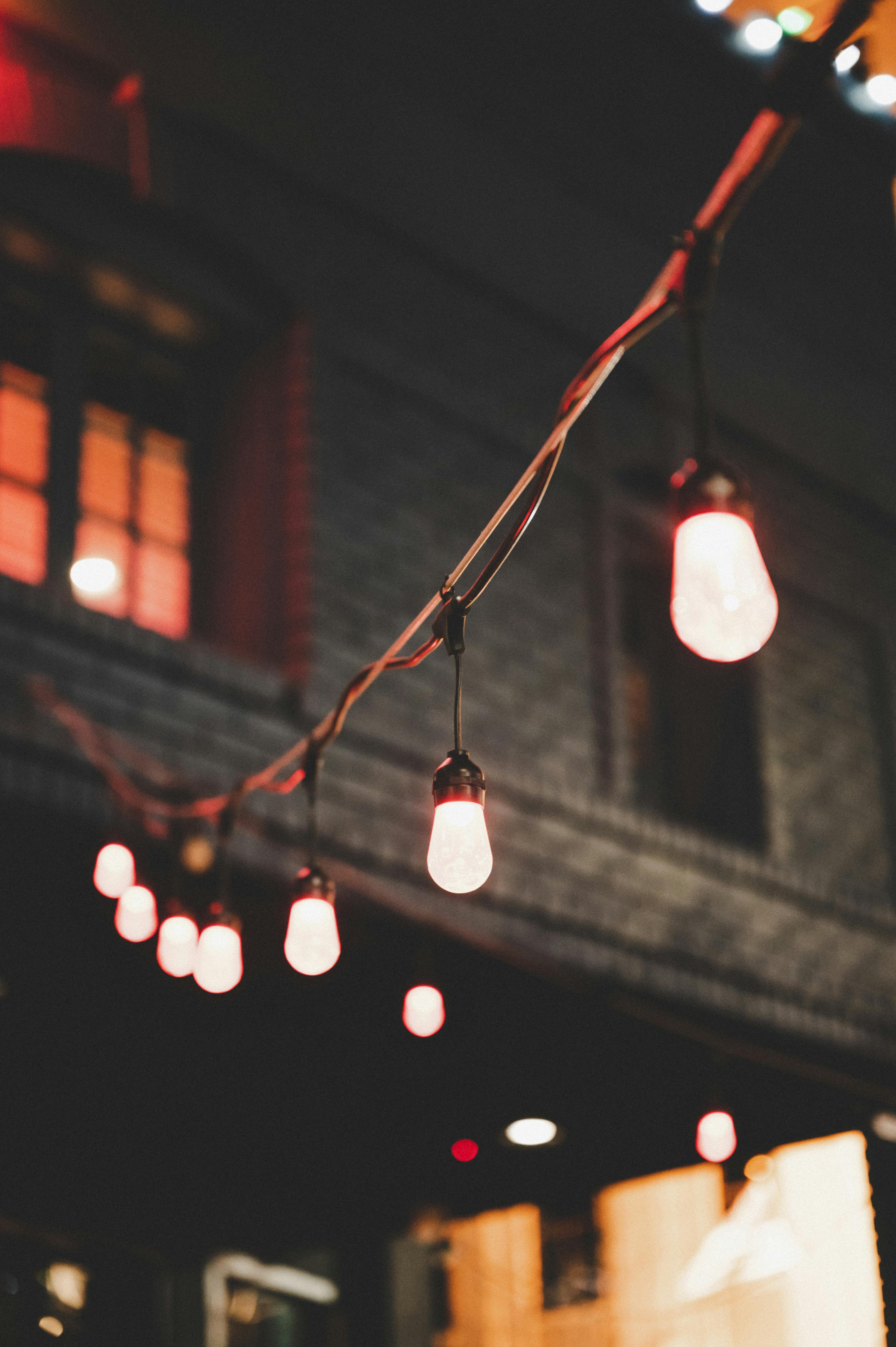Selective Focus Photography of String Lights · Free Stock Photo