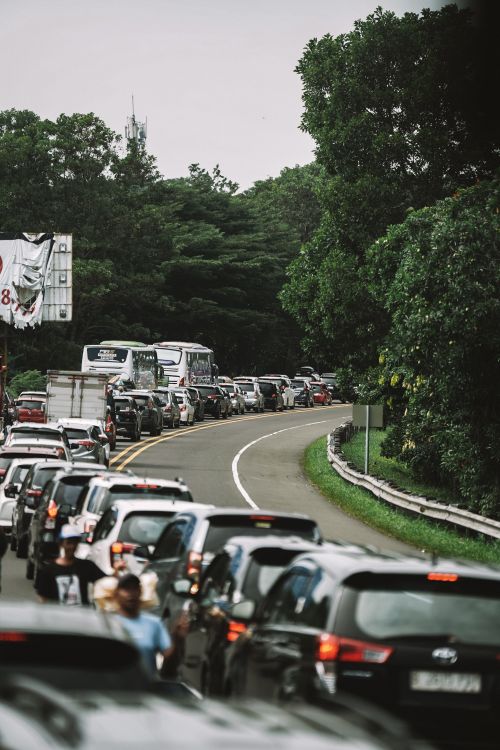 Heavy Traffic on Scenic Road in West Java · Free Stock Photo