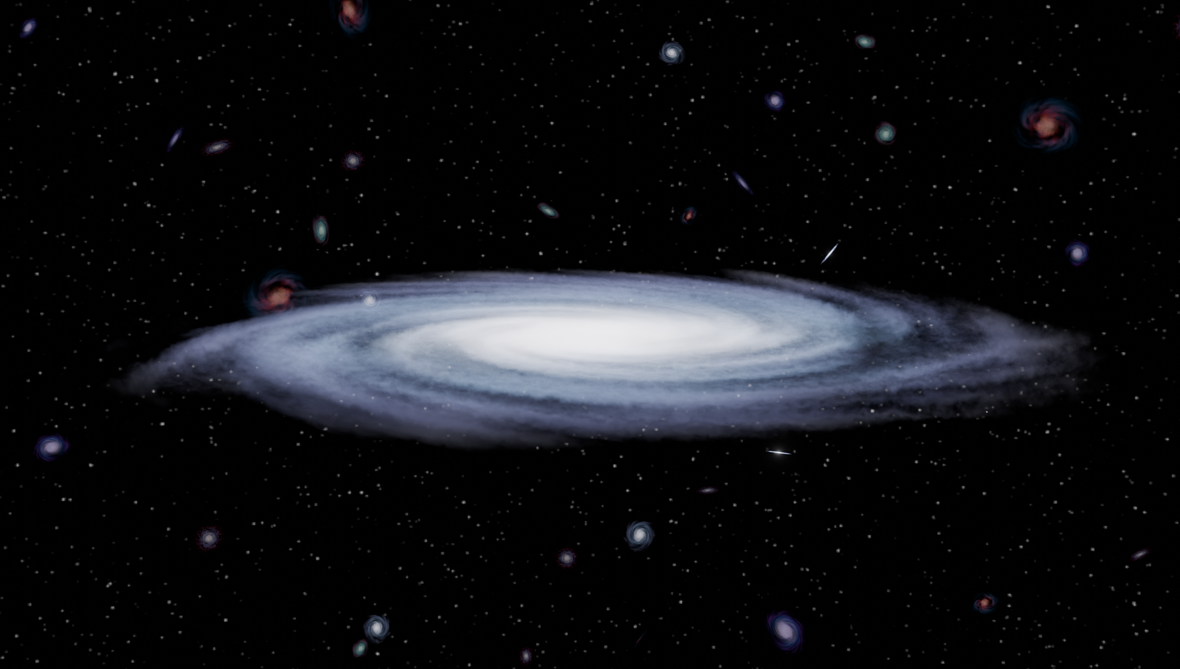 Spiral Galaxy Illustration in Deep Space · Free Stock Photo