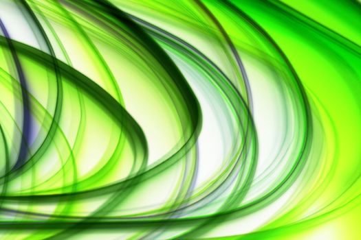 Vibrant abstract design with dynamic green wave-like patterns, perfect for modern backgrounds.