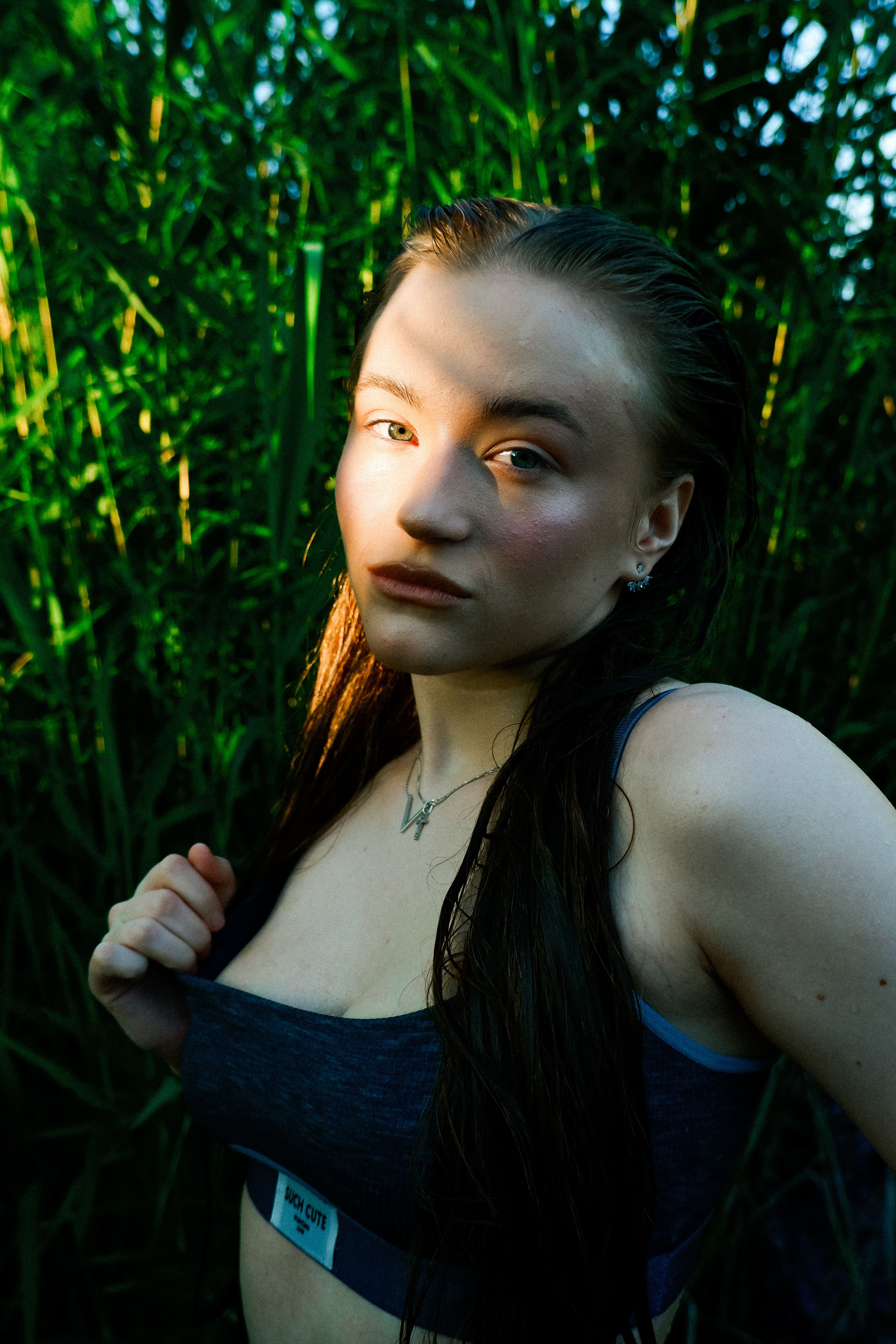 Portrait of Woman in Nature at Golden Hour · Free Stock Photo