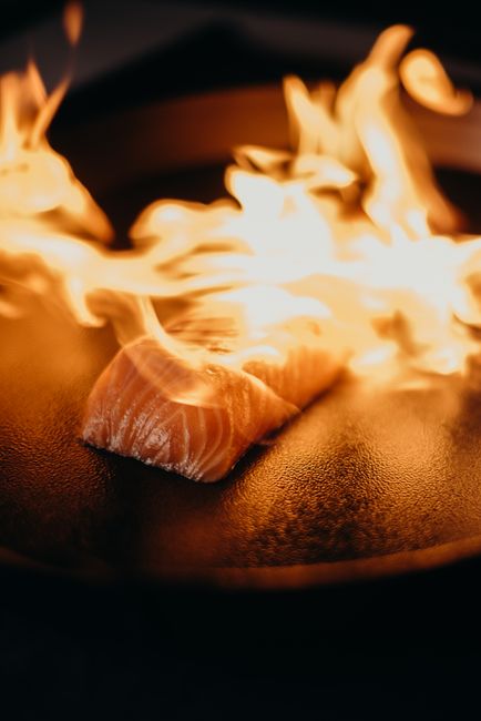 pan seared salmon skillet