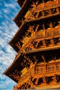 Ancient Wooden Pagoda in Shanxi Province