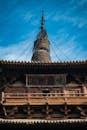 Ancient Wooden Pagoda in Shaanxi, China