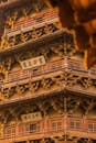 Historic Wooden Pagoda in Shaanxi, China