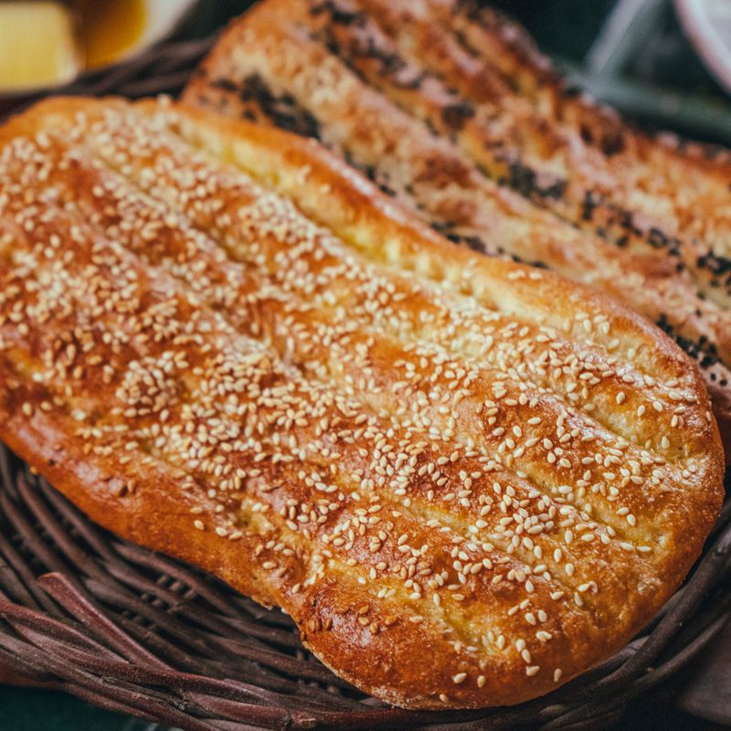 Turkish Poğaça with Feta, Parsley and Nigella Seeds