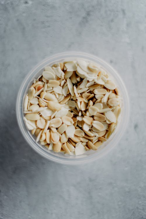 Free Bowl of White Peanuts Stock Photo