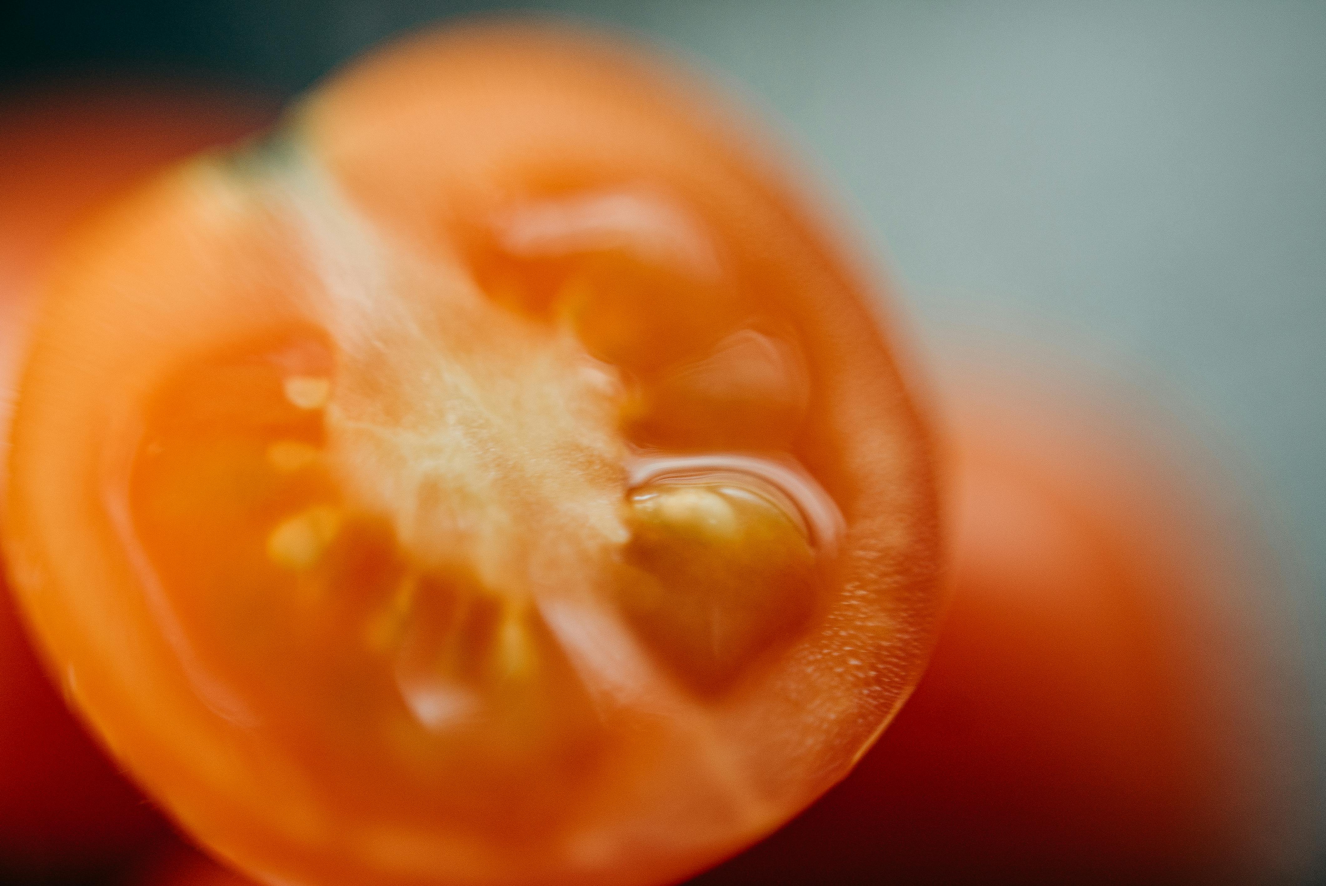 orange fruit with water droplets