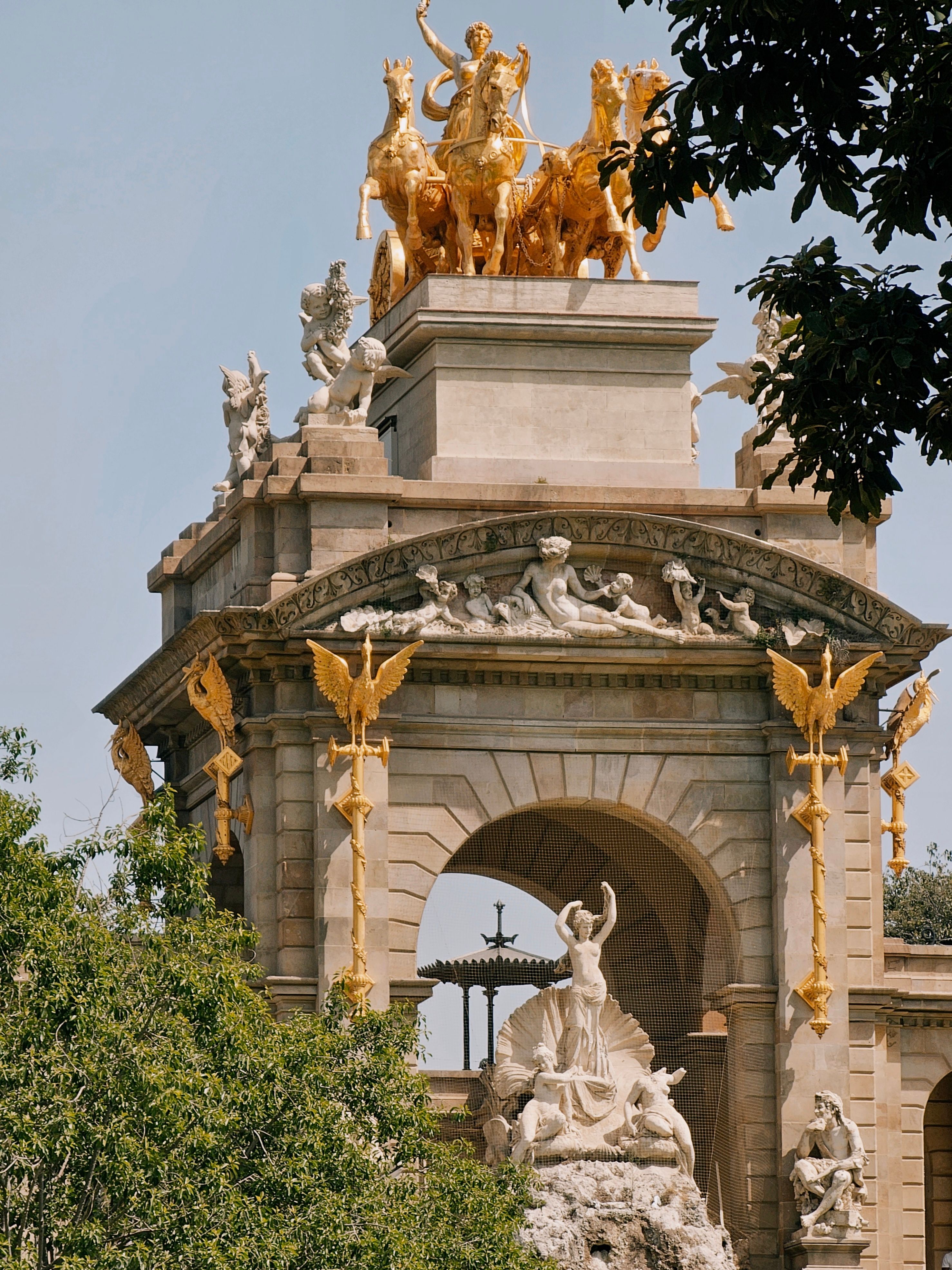 The Cascada Monumental fountain in Parc de la Ciutadella in Barcelona.