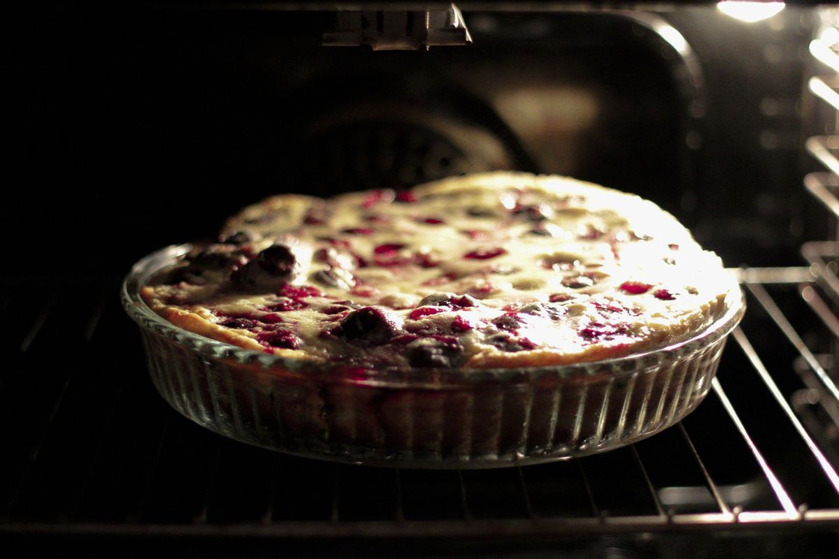 Clafoutis coco aux framboises