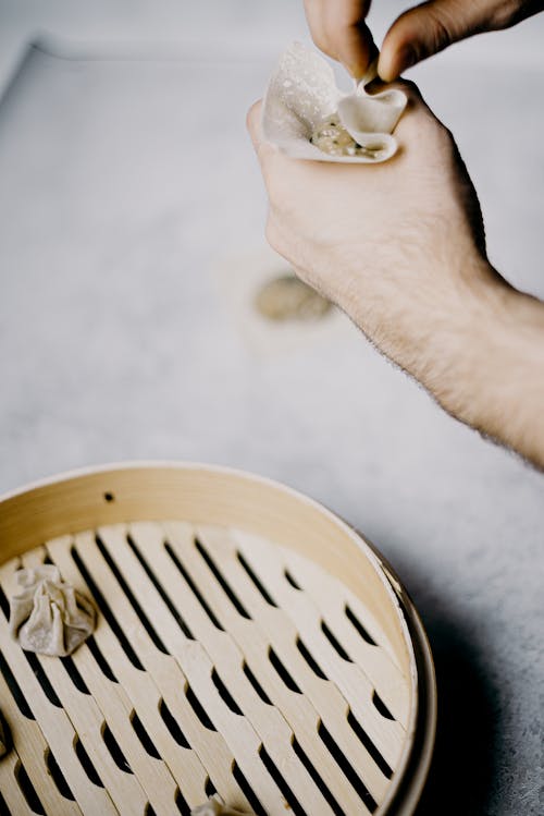 Kostnadsfri bild av ångkokare, bambu ångbåt, dumplings