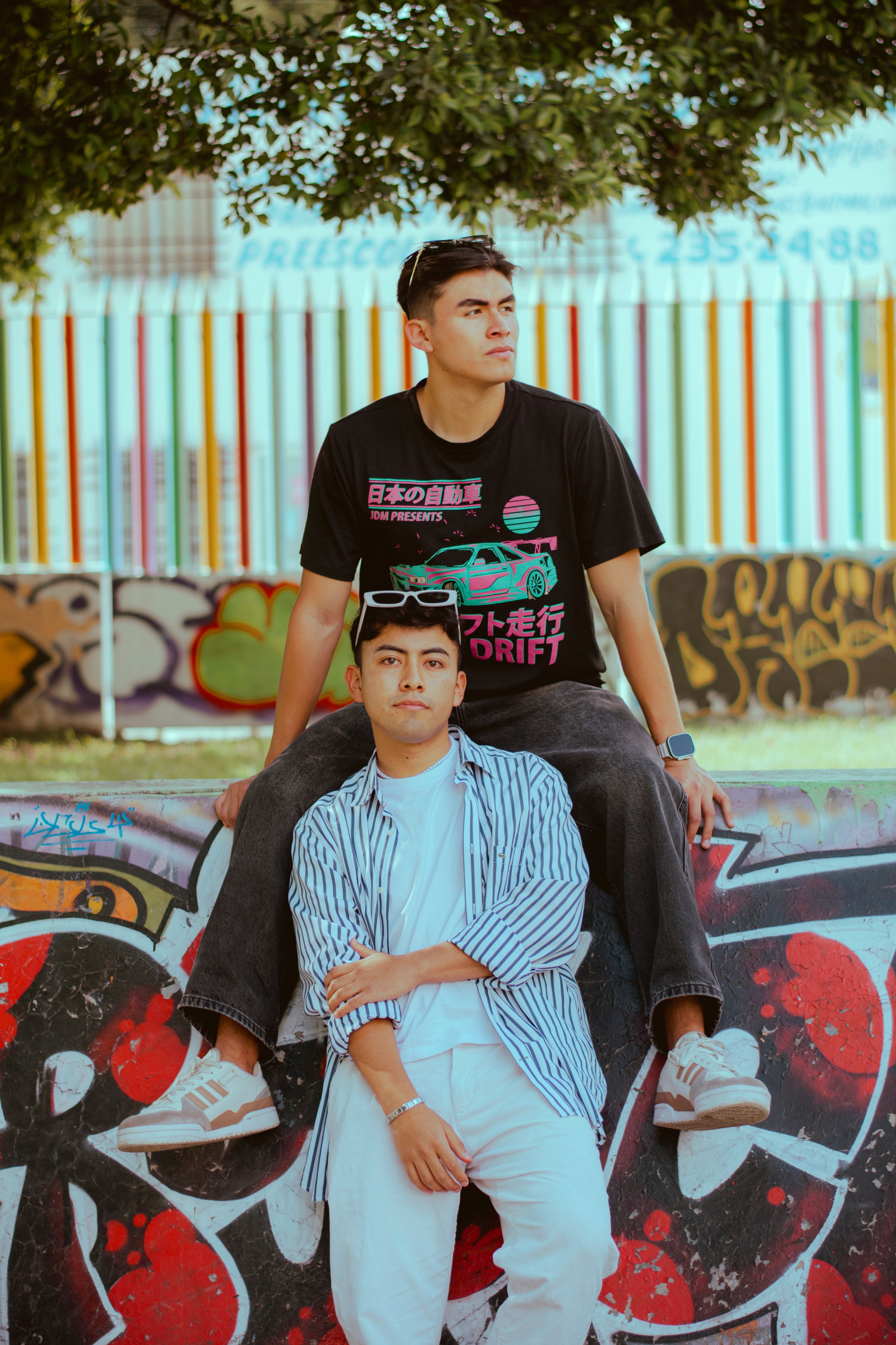Camiseta Oversized Preta Estampada