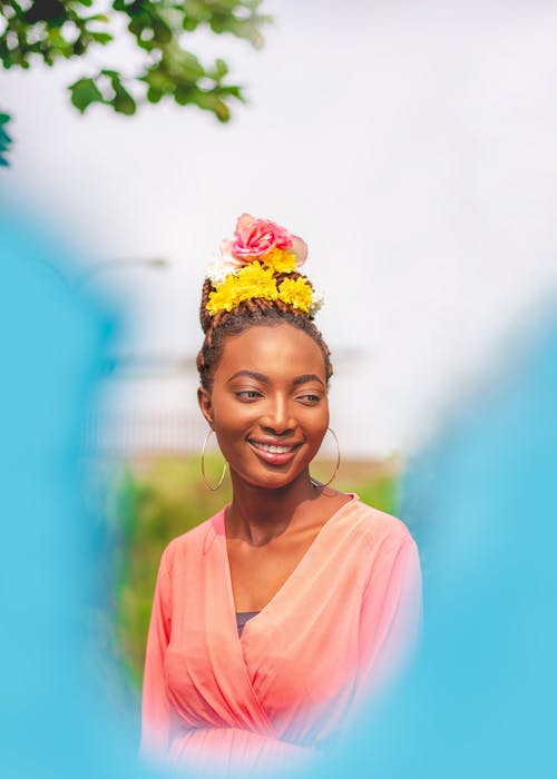 Photo Of Woman Wearing Flower Crown 