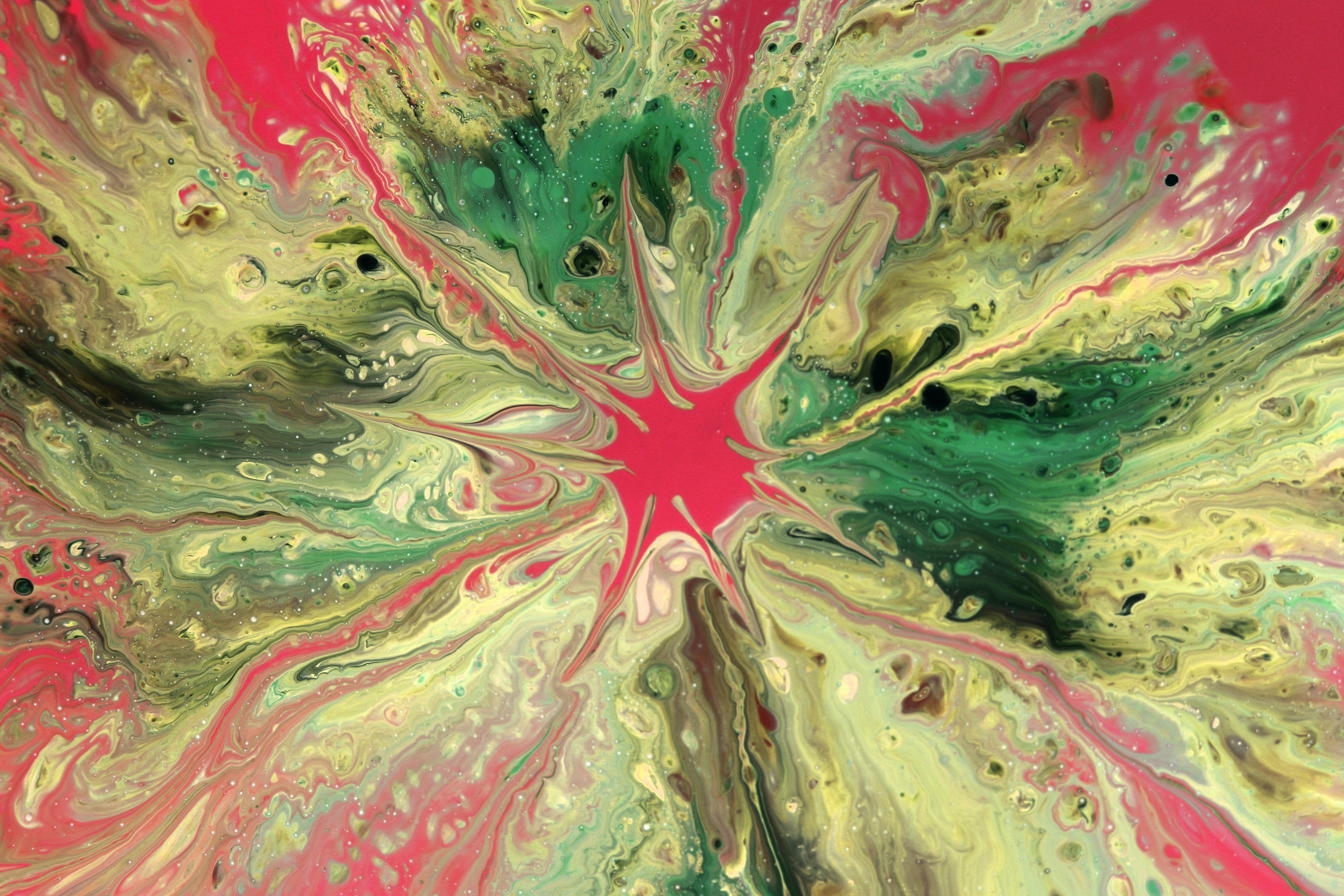 Abstract Fluid Art with Bold Colors · Free Stock Photo