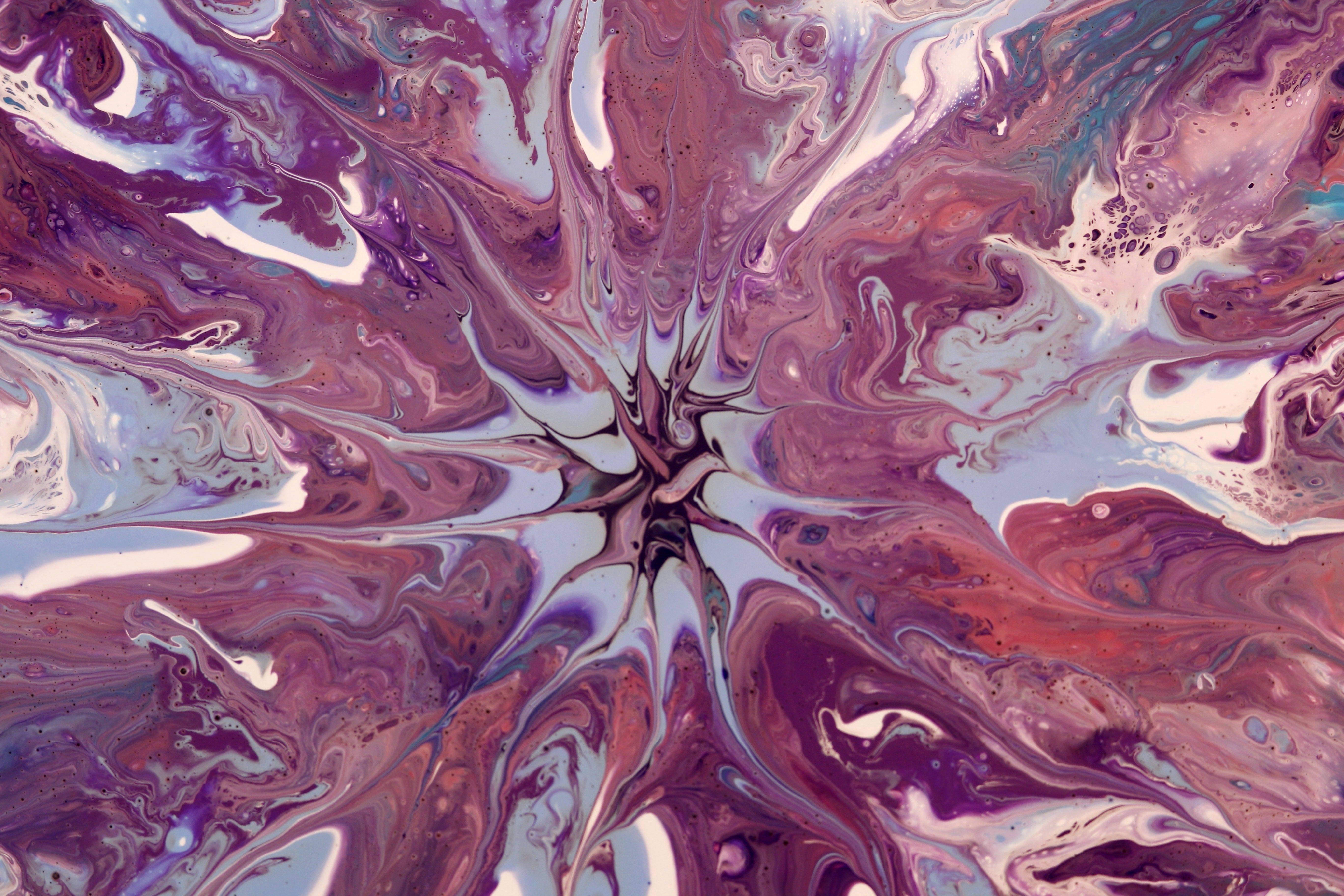Abstract Colorful Acrylic Paint Swirl Art · Free Stock Photo