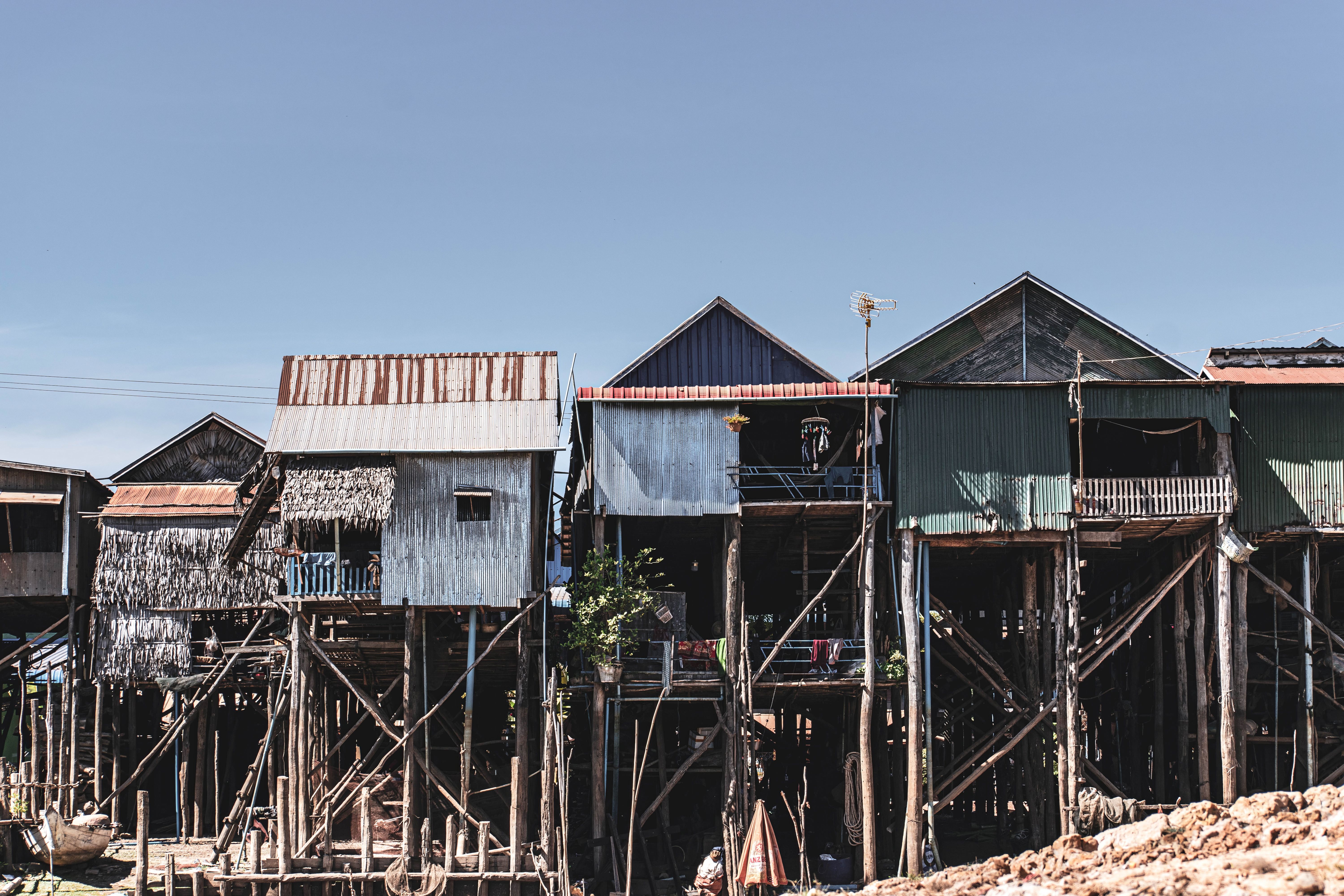 Siem Reap in het trockendroge seizoen met heeldere luchten 1