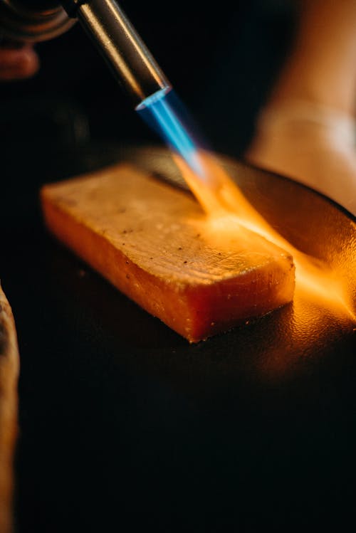 Photo Of Person Burning Salmon