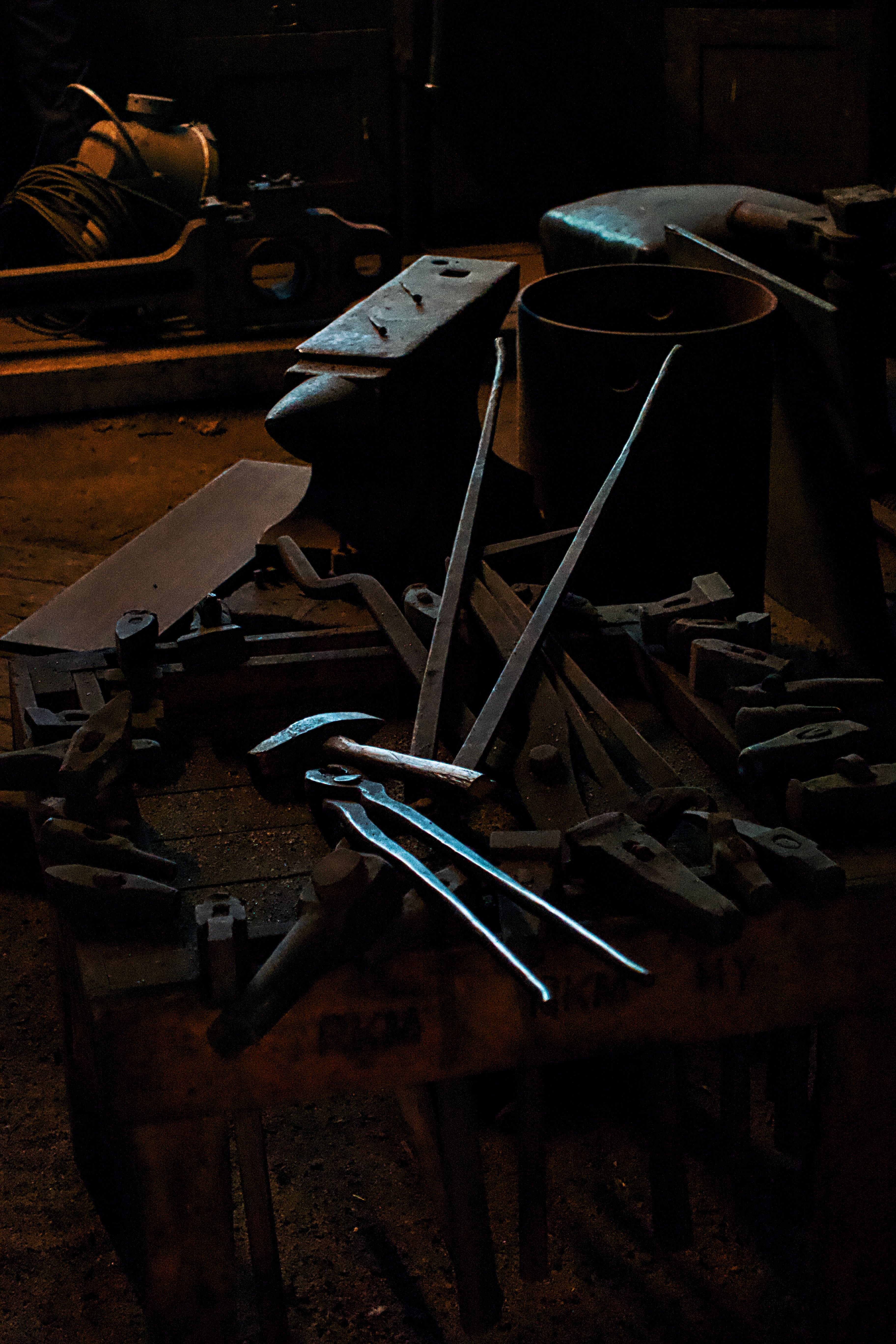 Vintage blacksmith workshop