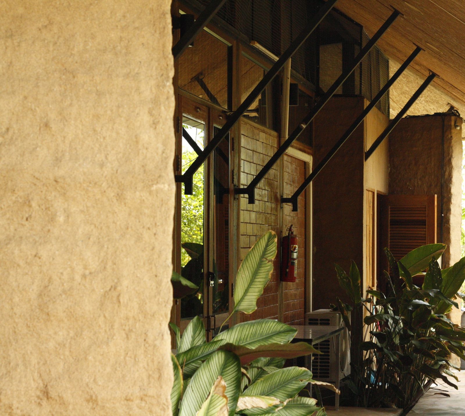 The shaded verandah, The Clay House