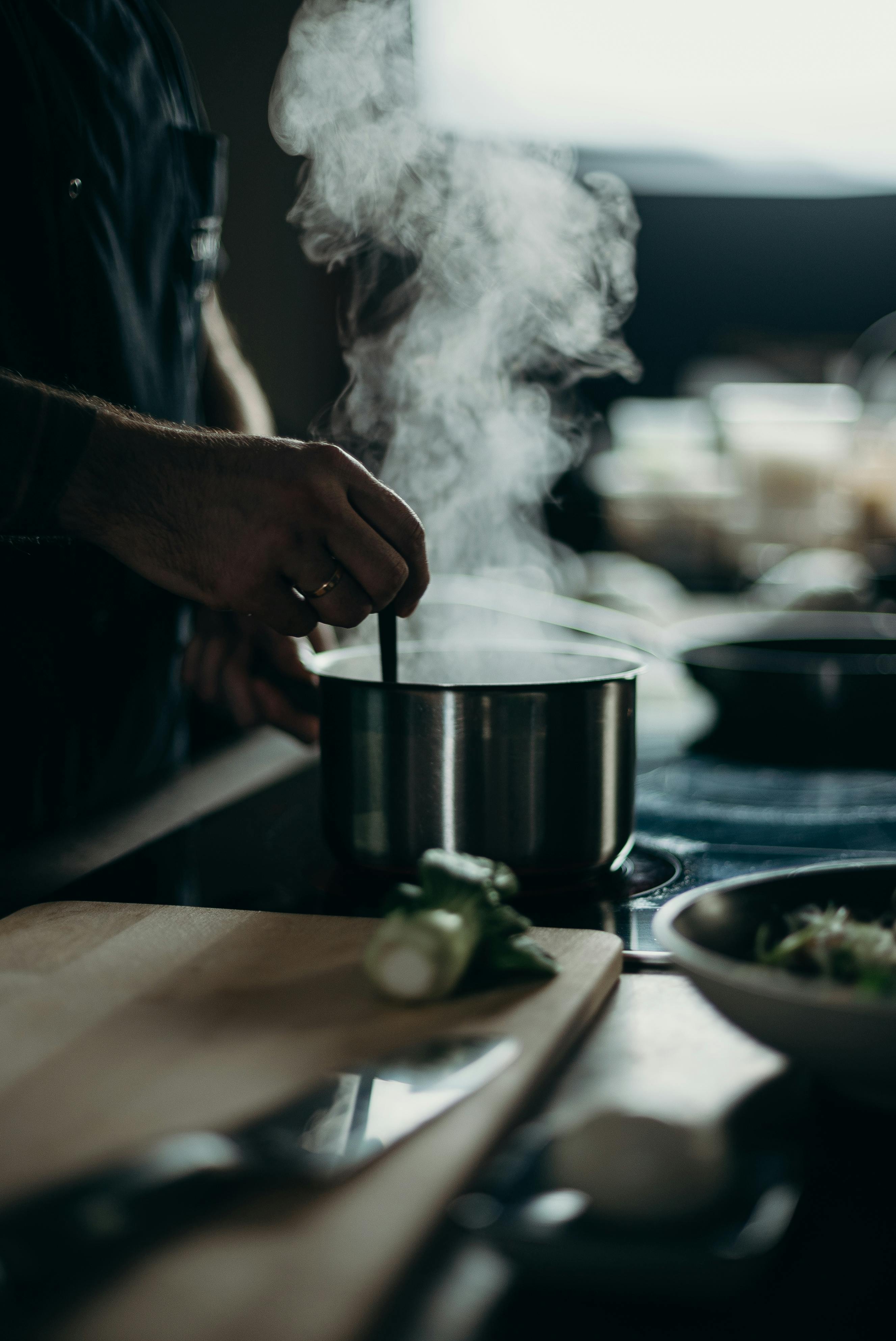 Pot Boiling Water On Stove Rapid Stock Footage Video (100% Royalty-free)  1967887