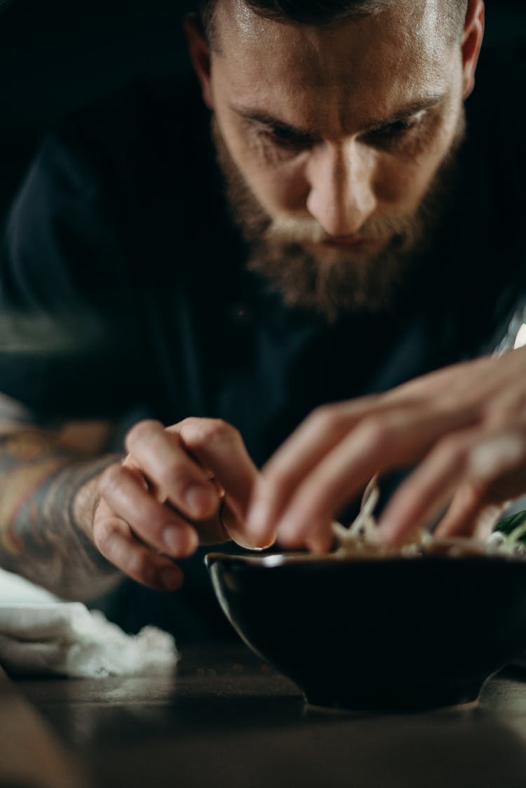 Man Preparing Food