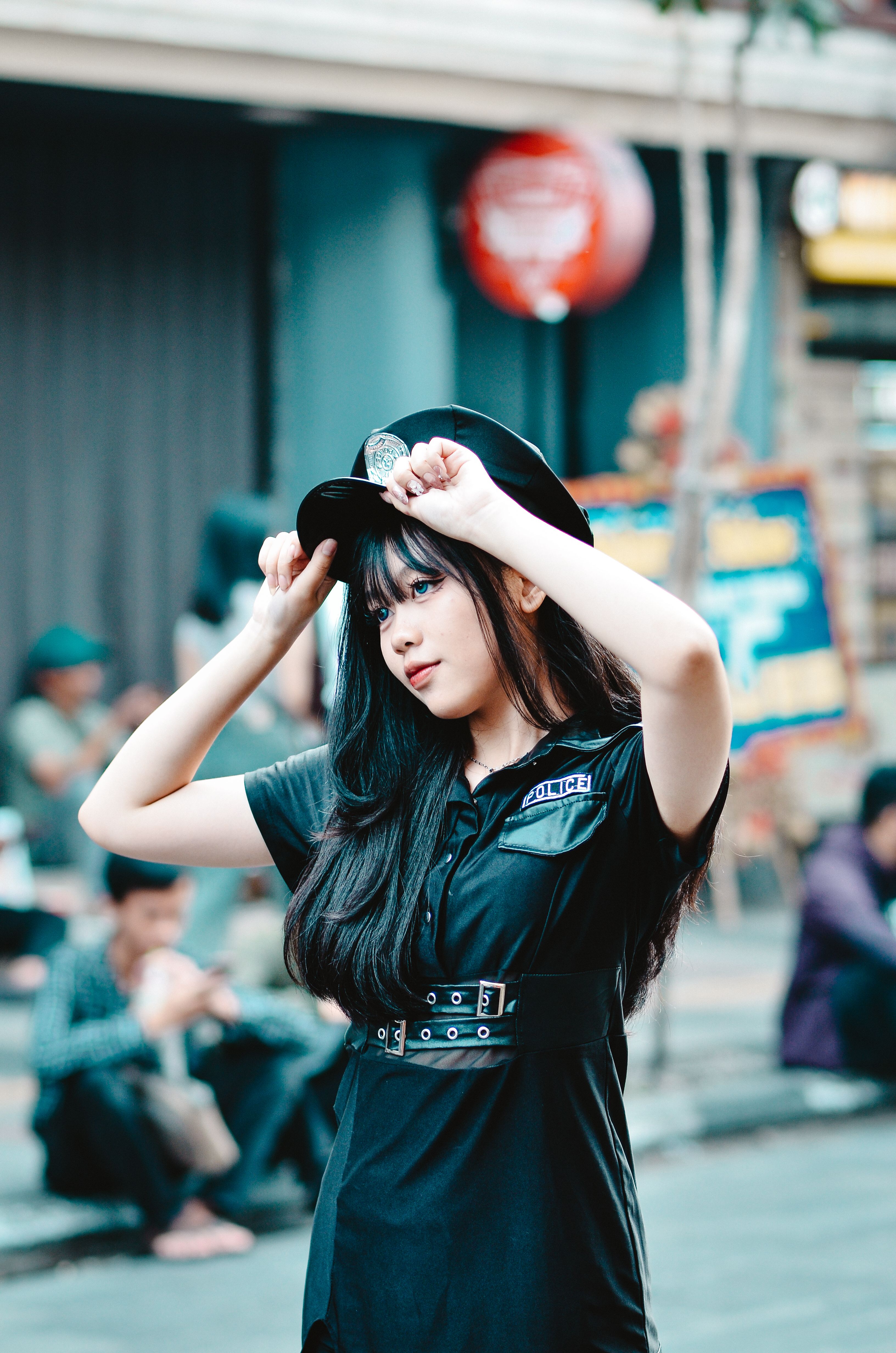 Anime-Inspired Cosplay in Bandung Street Scene