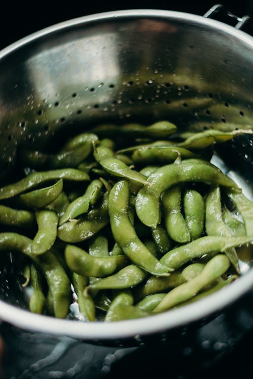 Foto d'estoc gratuïta de àpat, colador, edamame