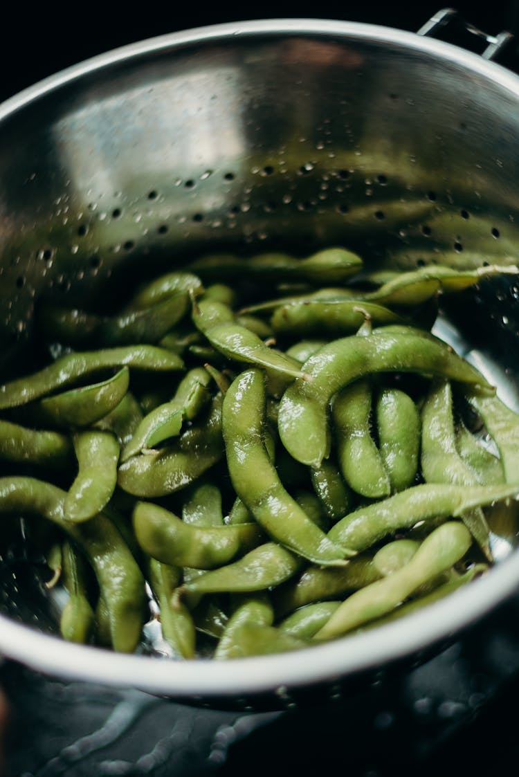 Green Beans In Colander