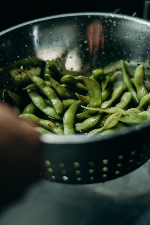 Green Beans in Colander