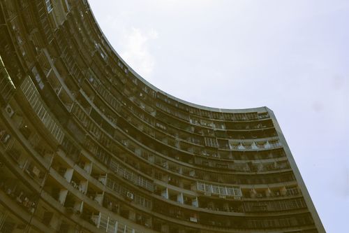 Free Discover the striking architecture of a high-rise building in Taiwan, captured from below. Stock Photo