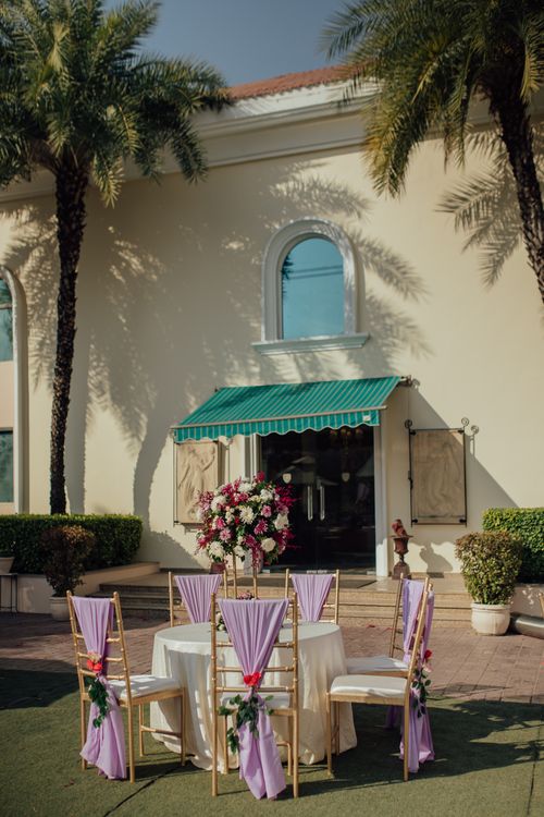 Elegant Outdoor Wedding Reception Setup · Free Stock Photo